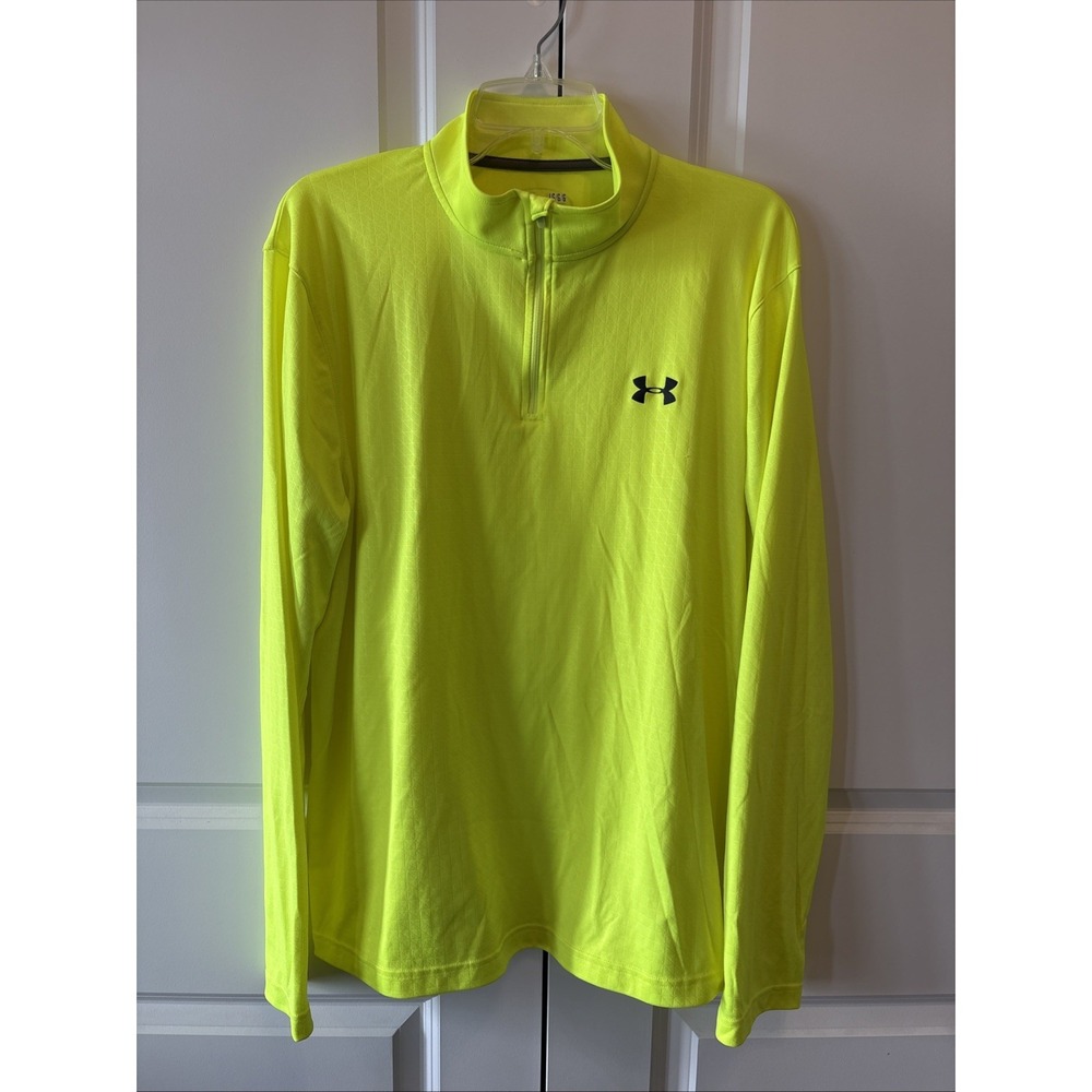Under Armour Men's Tech 2.0 1/2 Zip Pullover Neon/Lime Surge Men’s Large
